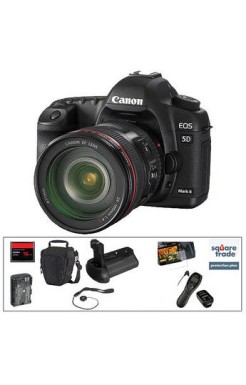 Canon EOS 5D Mark II DSLR & 24-105mm Lens with Basic Accessory Kit